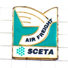 ピンバッジ・航空貨物しろい翼