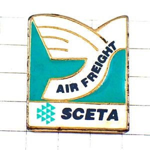 ピンバッジ・航空貨物しろい翼