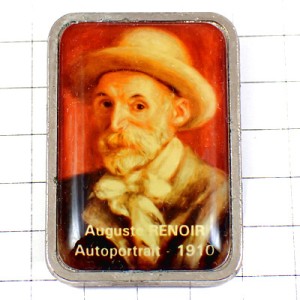ピンバッジ・画家ルノワール自画像1910年 AUGUSTE-RENOIR AUTOPORTRAIT FRANCE