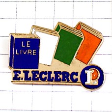 ピンバッジ・ルクレール４色の本Ｌ LECLERC BOOK FRANCE