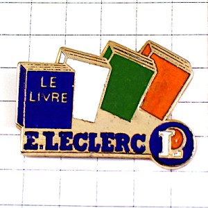 ピンバッジ・ルクレール４色の本Ｌ LECLERC BOOK FRANCE