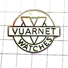 ピンバッジ・ヴュアルネ白メガネ時計 VUARNET WATCHES FRANCE