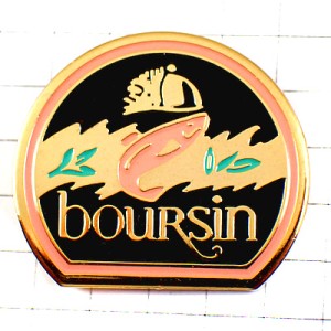 ピンバッジ・ブルサン社チーズ魚風味 BOURSIN FRANCE