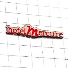 ピンバッジ・メルキュールホテルＭアルファベット筆記体 HOTEL-MERCURE MERCURE FRANCE