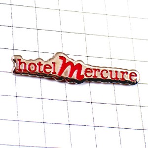 ピンバッジ・メルキュールホテルＭアルファベット筆記体 HOTEL-MERCURE MERCURE FRANCE