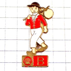 ピンバッジ・ベルギー木靴の男の子 BELGIUM SHELL ENGLAND