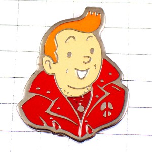ピンバッジ・タンタンの冒険主人公BD漫画 TINTIN HERGE