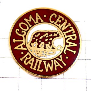 ピンバッジ・アルゴマセントラル鉄道カナダ ALGOMA-CENTRAL-RAILWAY CANADA
