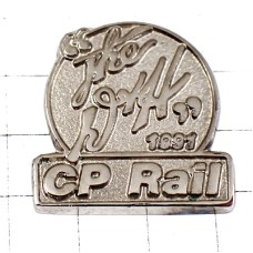 ピンバッジ・カナディアンパシフィック鉄道カナダ太平洋鉄道シルバー銀色  CP-RAIL CANADIAN-PACIFIC CANADA