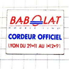 ピンバッジ・バボラのテニスラケットのネット網 BABOLAT BABOLATUS TOURNOIS-LYON FRANCE