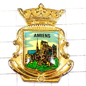 ピンバッジ・アミアン大聖堂カテドラルの紋章 AMIENS CATHEDRAL FRANCE