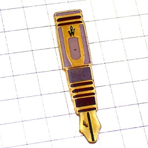 ピンバッジ・W印ウォーターマン万年筆ペン文房具 WATERMAN