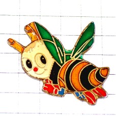 ピンバッジ・ミツバチぱっちりした目の蜜蜂マンガ虫