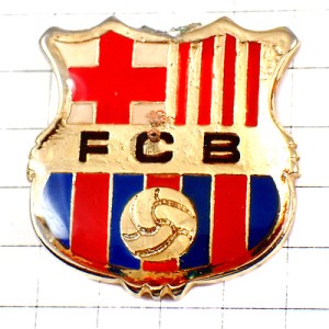ピンバッジ・FCバルセロナ紋章サッカー球バルサ FCB BARCA FC-BARCELONA SPAIN BARCELONA