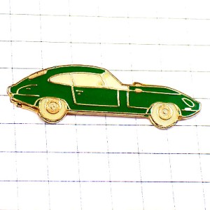 ピンバッジ・緑色のジャガー車 JAGUAR ENGLAND