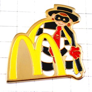 ピンバッジ・マクドナルドＭハンバーグラー