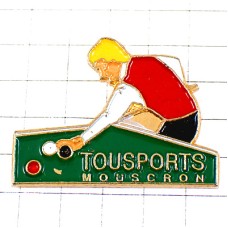 ピンバッジ・ビリヤード玉突き撞球場 BILLIARD SNOOKER BILLARD FRANCE