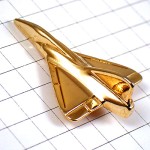 ピンバッジ・金色の戦闘機ミラージュ飛行機ゴールド立体型 MIRAGE DASSAULT FRANCE