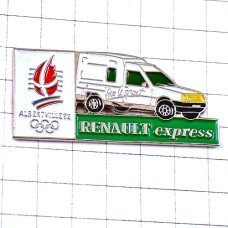 ピンバッジ・アルベールビル五輪ルノー車オリンピック冬季 RENAULT--EXPRESS  ALBERTVILLE-1992 SAVOIE FRANCE