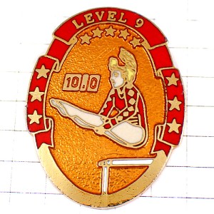 ピンバッジ・レオタード体操選手レベル９女の子10点満点 GYMNASTICS LEVEL5