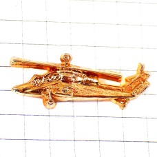 ピンバッジ・金色ヘリコプター航空機ゴールド EUROCOPTER TIGRE TIGER EADS FRANCE