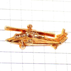 ピンバッジ・金色ヘリコプター航空機ゴールド EUROCOPTER TIGRE TIGER EADS FRANCE