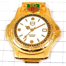 ピンバッジ・タグホイヤー腕時計ゴールド金色 TAG-HEUER SWISS