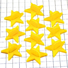 ピンバッジ星型の留め具プラスチック製キャッチ黄色スター10個セットDIY YELLOW PINS-BACKS STAR CLUTCH