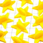 ピンバッジ星型の留め具プラスチック製キャッチ黄色スター10個セットDIY YELLOW PINS-BACKS STAR CLUTCH