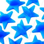 ピンバッジ星型の留め具プラスチック製キャッチ青色ブルースター10個セットDIY BLUE PINS-BACKS STAR CLUTCH