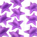 ピンバッジ星型の留め具プラスチック製キャッチ紫色パープルスター10個セットDIY PURPLE PINS-BACKS STAR CLUTCH
