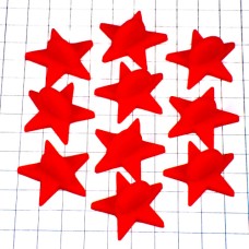 ピンバッジ星型の留め具プラスチック製キャッチ赤色レッドスター10個セットDIY RED PINS-BACKS STAR CLUTCH