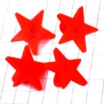 ピンバッジ星型の留め具プラスチック製キャッチ赤色レッドスター10個セットDIY RED PINS-BACKS STAR CLUTCH