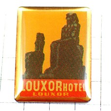 ピンバッジ・古代エジプト文明ラムセス２世坐像ルクソール神殿 LOUXOR HOTEL EGYPT