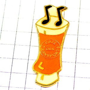 ピンバッジ・ビール酒ジョッキ音符カフェ音楽スポーツバー CAFE-DES-TRANSPORTS FRANCE