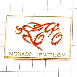 ピンバッジ・モナコ自転車ランナー水泳トライアスロン
