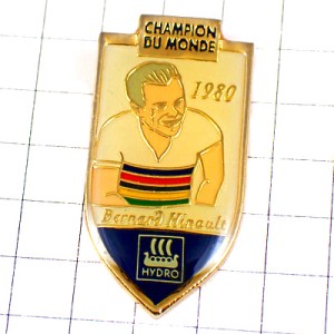ピンバッジ・ベルナールイノー自転車ロードレース選手1980世界チャンピオン