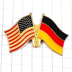 ピンバッジ・アメリカ/USA星条旗ドイツ国旗 FLAG USA GERMANY DEUTSCHLAND