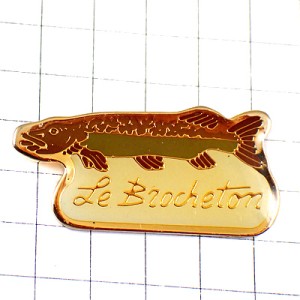 ピンバッジ・茶色い魚フィッシング釣り