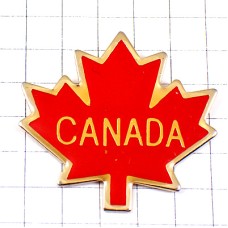 ピンバッジ・カナダ国旗の赤い楓カエデの葉CANADA