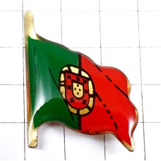 ピンバッジ・ポルトガル国旗はためく PORTUGAL FLAG