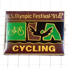 ピンバッジ・自転車サイクリングUSオリンピックフェスティバルLAロサンゼルス