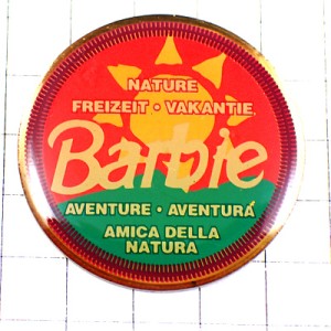ピンバッジ・バービー人形クラブ太陽アドベンチャー冒険 BARBIE MATTEL