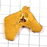 ピンバッジ・馬の頭ゴールド金色ＡＥＮアルファベット文字