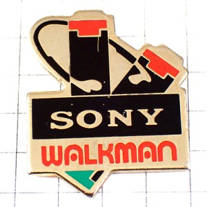 ピンバッジ・ソニーSONYウォークマン電池 WALKMAN BATTERY HEARER