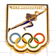 ピンバッジ・オリンピック五輪クロノポスト郵便局ビンテージ中古品 EMS CHRONOPOST