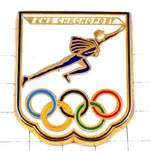 ピンバッジ・オリンピック五輪クロノポスト郵便局ビンテージ中古品 EMS CHRONOPOST