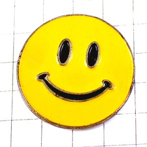ピンバッジ・ニコちゃんマーク笑顔 SMILEY