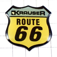 ピンバッジ・クラウザー社ルート66ハイウェイ高速道路オートバイ二輪アメリカ/USAバイク ROUTE-66