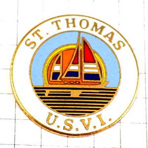 ピンバッジ・サントマス太陽ヨット船ボート ST-THOMAS